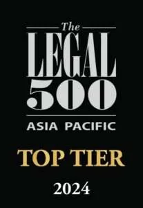 Legal 500 top tier - asia pacific - 2024